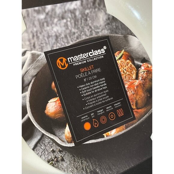 Master Class Skillet 3 Pc. Set 8" 9.5" 11" Non-Stick Ceramic Coating NEW! - Picture 5 of 6